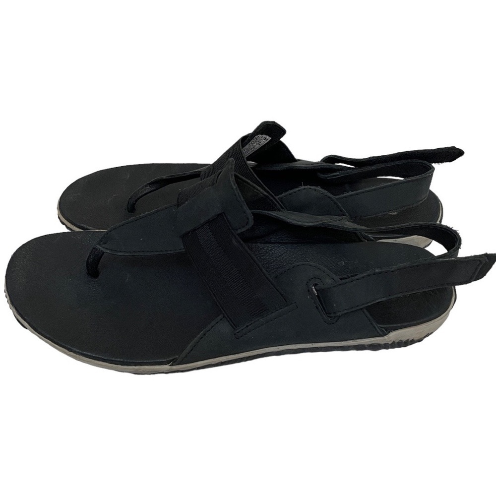 Sorel Size 10 Out N About Black Leather Slingback Thong Sandals NL 3259-010 shoe - Picture 3 of 13